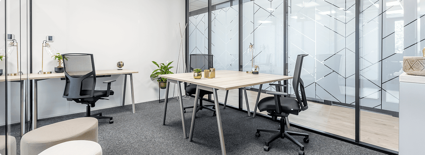 B'CoWorker, filiale du Groupe FSDV, bureau privatif aménagé dans le centre de coworking d'Angers Orgemont.