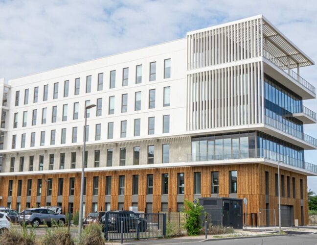 Vue en perspective du batiment le SPI à Mérignac - groupe FSDV